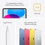 Apple iPad 11-inch: A16 chip, 11-inch Model, Liquid Retina Display, 128GB, Wi-Fi 6, 12MP Front/12MP Back Camera, Touch ID, All-Day Battery Life — Blue
