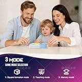 HDPERMNO Electronic Puzzle Game, Interactive Digital Travel Game for Kids 8-13, Pink and Blue Colors (Bright Blue)