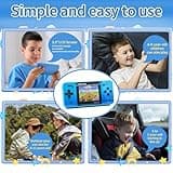Handheld Game for Kids -Preloaded 220 Retro Video Games, Portable Gaming Player with Rechargeable Battery 3.0" LCD Screen, Mini Arcade Electronic Toy Gifts for Boys Girls (Blue)