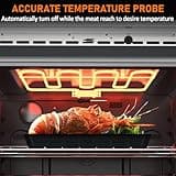 30 Inch Electric Wall Oven, Stainless Steel Single Built-In Oven with Convection Fan, Touch Control, 4.8 Cu.Ft Large Capacity, Self-Cleaning & Rotisserie, Double Glass Door