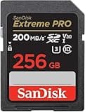 SanDisk 256GB Extreme PRO SDXC UHS-I Memory Card - C10, U3, V30, 4K UHD, SD Card - SDSDXXD-256G-GN4IN, Dark gray/Black