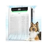 Air Purifiers for Home Large Room, Cover Up to 2600 Ft² with Washable Filters, Powerful Turbo Mode, PM2.5 Air Quality Display, 22dB Sleep Mode, Air Cleaner for Pets Hair, HAP607, White