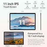 Tablet 11 inch Android 15 Tablets, 24GB RAM + 128 Storage(Expandable up to 2TB), Android Tablet with Case, Octa-Core, IPS HD Display, 13 MP Dual Camera, 8000mAh, 5GWiFi, GPS, Bluetooth 5.0 (Black)