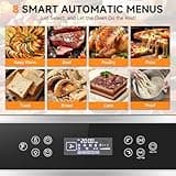 Wall-Oven-24-inch-Wall-Oven, Electric Wall Oven 24 inch, 2.5 Cu.Ft. Single Wall Oven with Frying Basket, 10 Cooking Functions & 8 Shortcut Menu 2800W Built-in Convection Oven