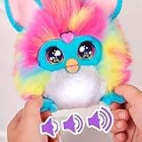 FURBY DJ Interactive Toy, Super Snuggly Rainbow Electronic Plush with Music, Lights, Motion, & Games, Speaks English & Furbish, 32in Long, Ages 6+