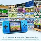 Handheld Game for Kids -Preloaded 220 Retro Video Games, Portable Gaming Player with Rechargeable Battery 3.0" LCD Screen, Mini Arcade Electronic Toy Gifts for Boys Girls (Blue)