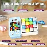 HDPERMNO Electronic Puzzle Game, Interactive Digital Travel Game for Kids 8-13, Pink and Blue Colors (Bright Blue)