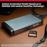 SanDisk 256GB Extreme PRO SDXC UHS-I Memory Card - C10, U3, V30, 4K UHD, SD Card - SDSDXXD-256G-GN4IN, Dark gray/Black